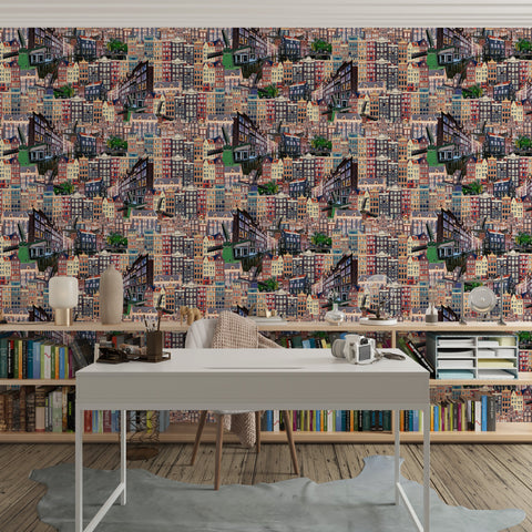 Amsterdam Canal Houses Acrylic Wall Panels Home Decor Wall Panels 2440mmm x 1220mm - CladdTech