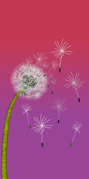 Big Sunset Dandelion Acrylic Wall Panels Home Decor Wall Panels 2440mmm x 1220mm - CladdTech