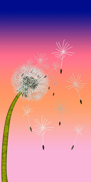 Big Sunset Dandelion Acrylic Wall Panels Home Decor Wall Panels 2440mmm x 1220mm - CladdTech