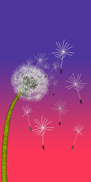 Big Sunset Dandelion Acrylic Wall Panels Home Decor Wall Panels 2440mmm x 1220mm - CladdTech