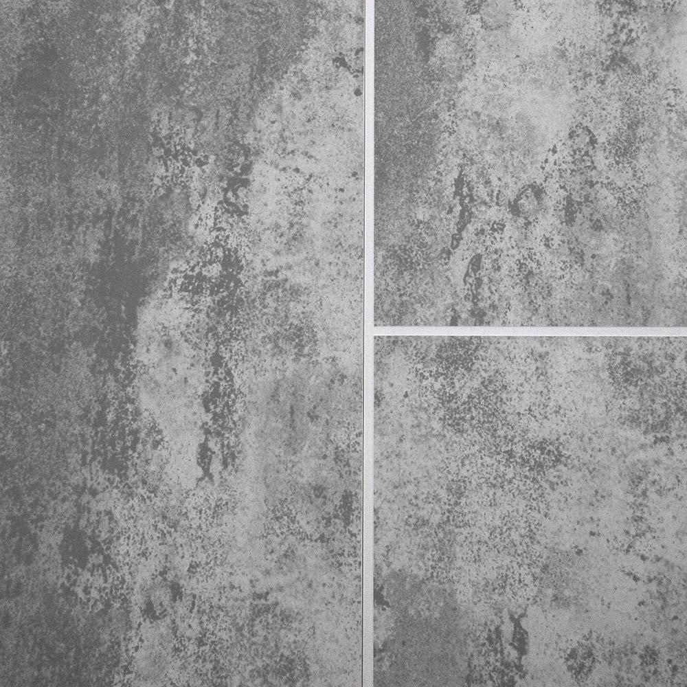 Silver Mist Tile Groove Bathroom Wall Panels 8mm Shower Cladding - Claddtech