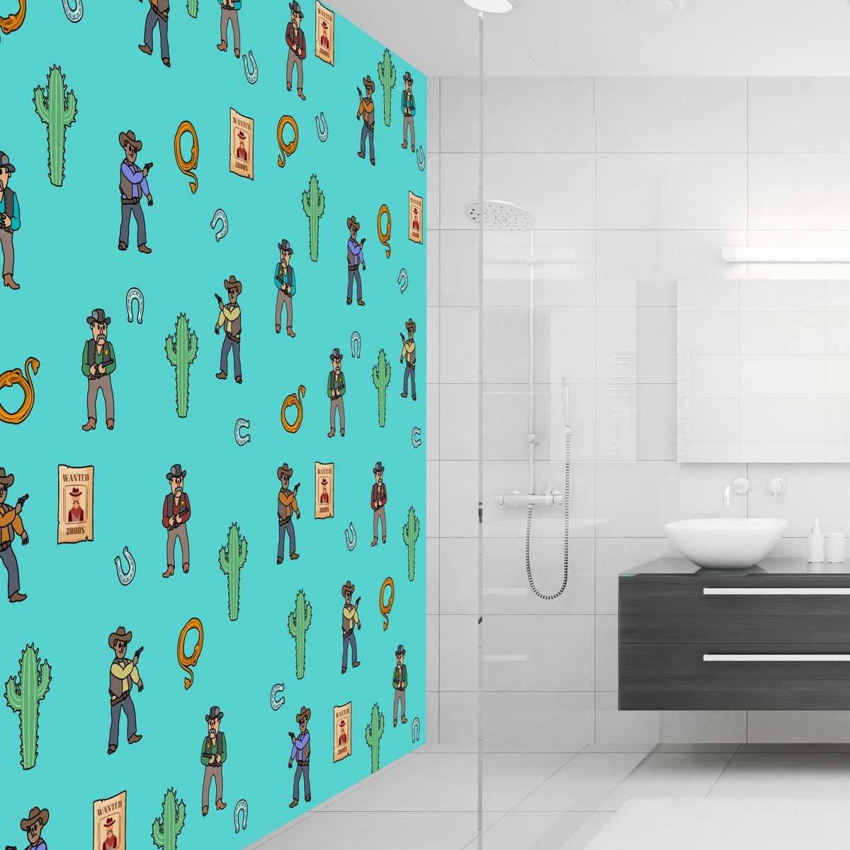 Panel Cowboy Cowboy Acrylic Wall Panels Home Decor Wall Panels 2440mmm x 1220mm ...