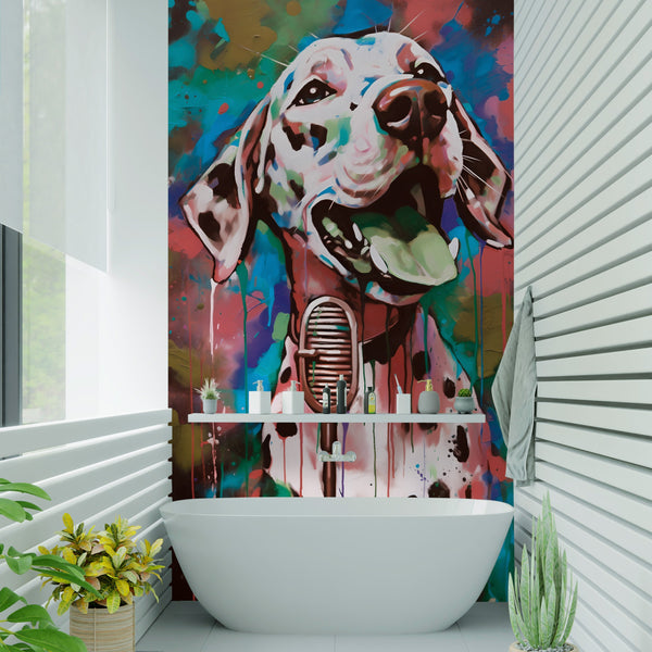 Graffiti Dalmatians Acrylic Wall Panels Home Decor Wall Panels 2440mmm x 1220mm - CladdTech