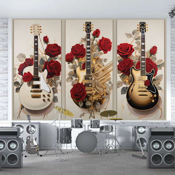 Deluxe Guitar Acrylic Wall Panels Home Decor Wall Panels 2440mmm x 1220mm - CladdTech