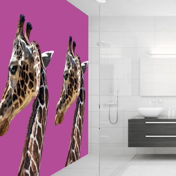 You're Having A Giraffe Acrylic Shower Wall Panels Home Decor Wall Panels 2440mmm x 1220mm - CladdTech