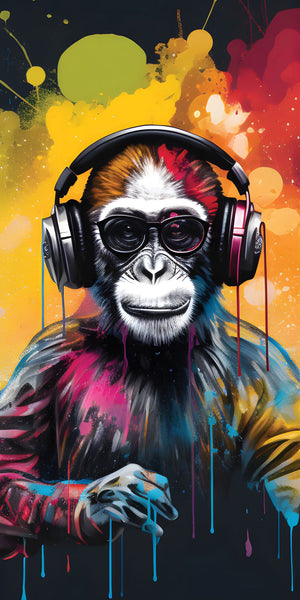 Graffiti Monkey Acrylic Wall Panels Home Decor Wall Panels 2440mmm x 1220mm - CladdTech