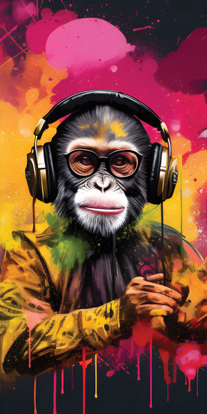 Graffiti Monkey Acrylic Wall Panels Home Decor Wall Panels 2440mmm x 1220mm - CladdTech