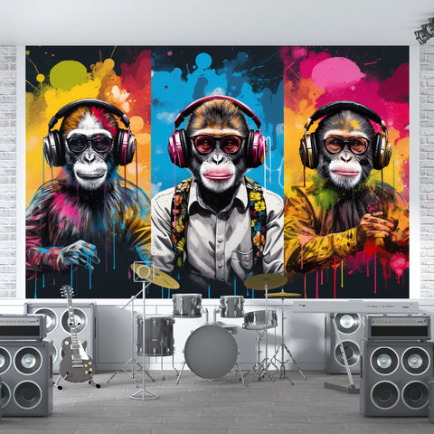 Graffiti Monkey Acrylic Wall Panels Home Decor Wall Panels 2440mmm x 1220mm - CladdTech