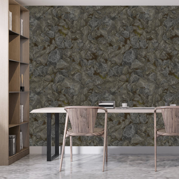 Grassy Rocks Acrylic Wall Panels Home Decor Wall Panels 2440mmm x 1220mm - CladdTech