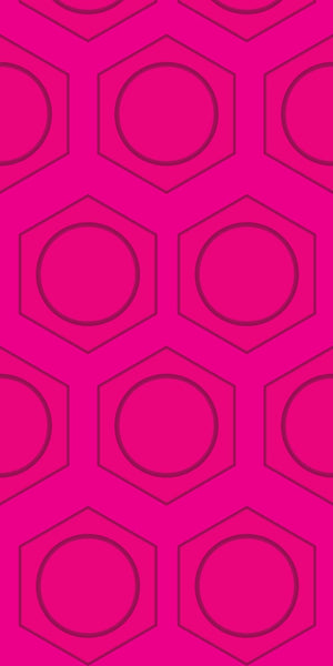 Hexagonal Discs Acrylic Wall Panels Home Decor Wall Panels 2440mmm x 1220mm - CladdTech