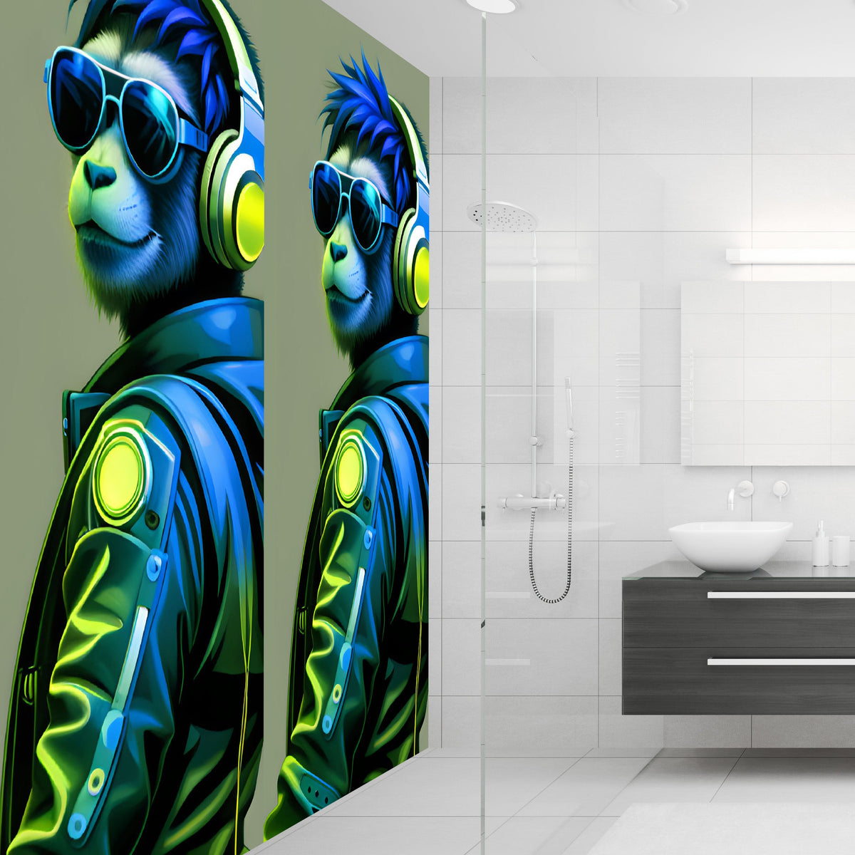 Punk Monkey Acrylic Wall Panels Home Decor Wall Panels 2440mmm x 1220m ...
