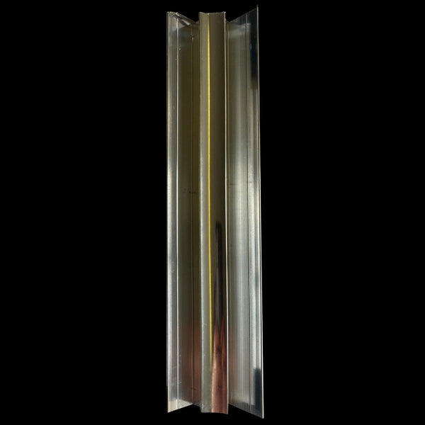 Aluminium Internal Corner Trim, Chrome Finish for 5mm Cladding Wall Panels 2.6m Long - CladdTech