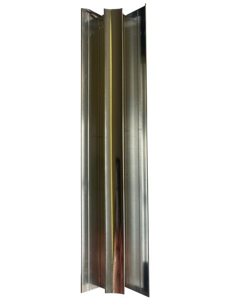 Aluminium Internal Corner Trim, Chrome Finish for 5mm Cladding Wall Panels 2.6m Long - CladdTech