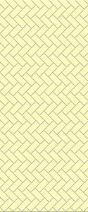 Yellow Diagonal Herringbone Tile Acrylic Shower Wall Panel 2440mm x 1220mm (3mm Thick) - CladdTech