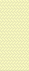 Yellow Diagonal Herringbone Tile Acrylic Shower Wall Panel 2440mm x 1220mm (3mm Thick) - CladdTech