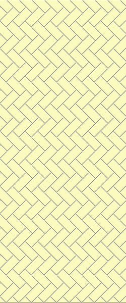 Yellow Diagonal Herringbone Tile Acrylic Shower Wall Panel 2440mm x 1220mm (3mm Thick) - CladdTech