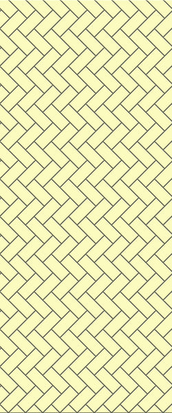 Yellow Diagonal Herringbone Tile Acrylic Shower Wall Panel 2440mm x 1220mm (3mm Thick) - CladdTech