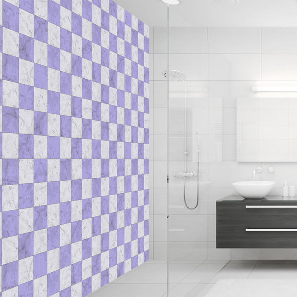 Marble Tile Acrylic Wall Panels Home Decor Wall Panels 2440mmm x 1220mm - CladdTech