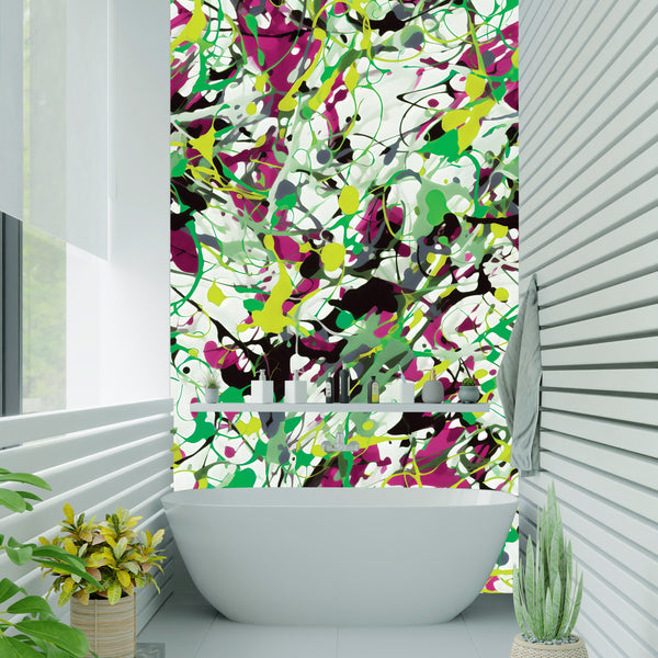 Messy Paint Acrylic Wall Panels Home Decor Wall Panels 2440mmm x 1220mm - CladdTech