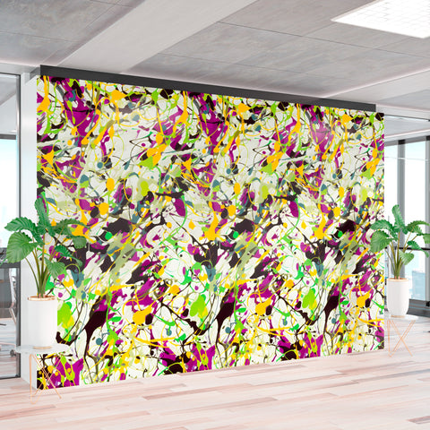 Messy Paint Acrylic Wall Panels Home Decor Wall Panels 2440mmm x 1220mm - CladdTech