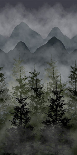 Misty Wood Scenery Acrylic Shower Wall Panels Home Decor Wall Panels 2440mmm x 1220mm - CladdTech