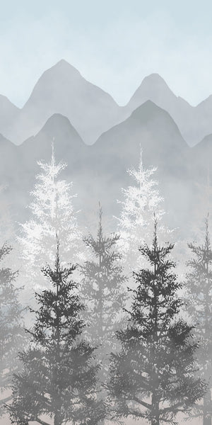 Misty Wood Scenery Acrylic Shower Wall Panels Home Decor Wall Panels 2440mmm x 1220mm - CladdTech