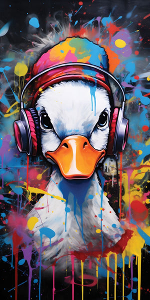 Funky Ducks Acrylic Wall Panels Home Decor Wall Panels 2440mmm x 1220mm - CladdTech