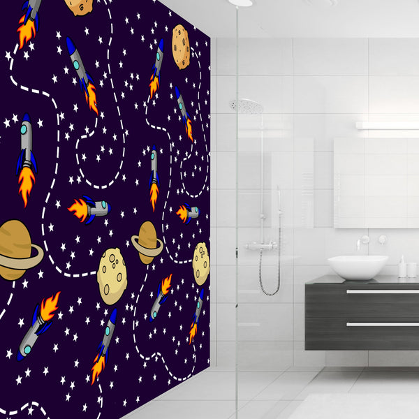 Spaceships Acrylic Wall Panels Home Decor Wall Panels 2440mmm x 1220mm - CladdTech