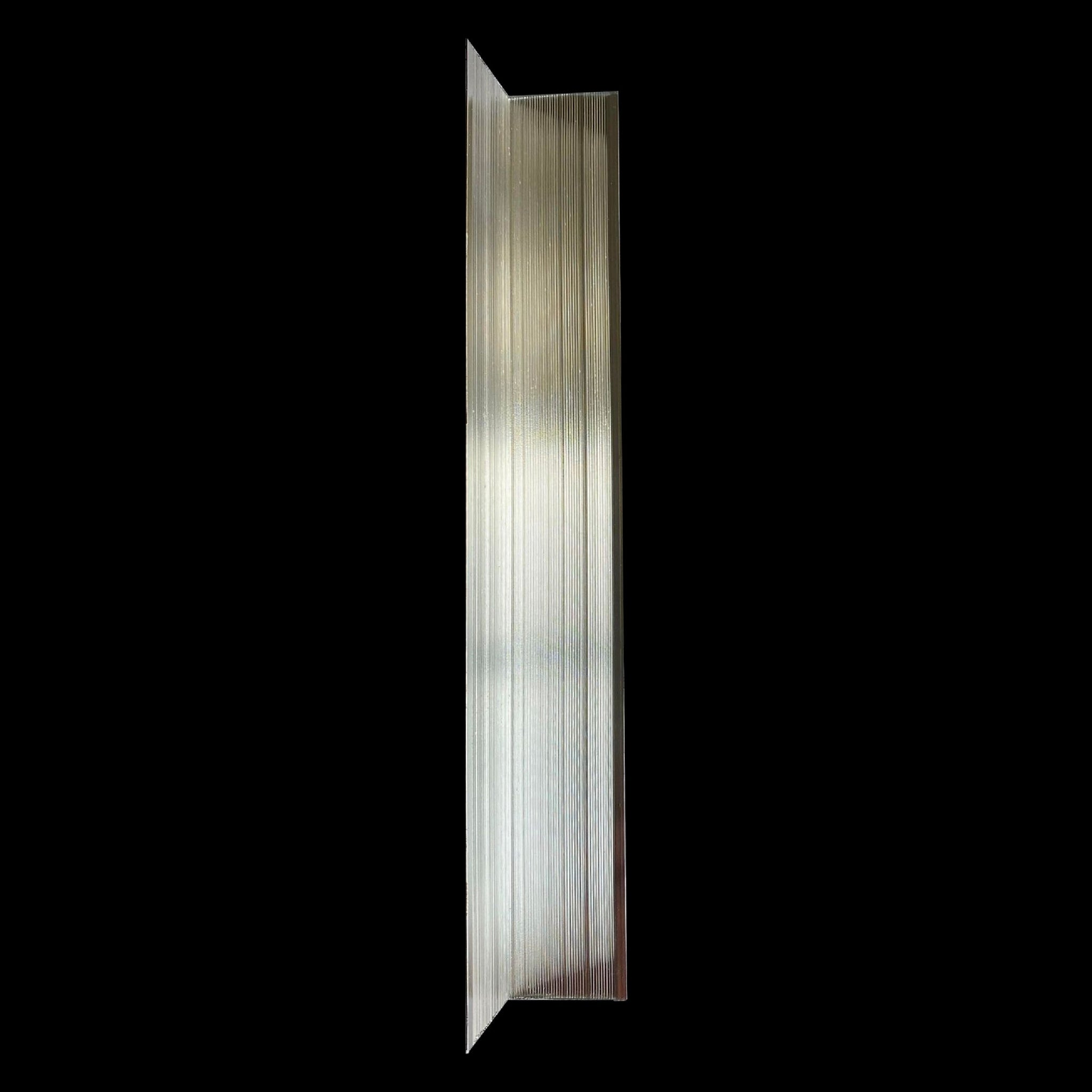 Aluminium Rigid Angle Chrome Cladding Trims 25mm x 25mm For Bathroom Panels - CladdTech