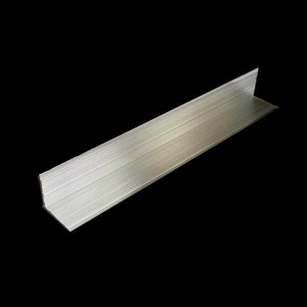 Aluminium Rigid Angle Chrome Cladding Trims 25mm x 25mm For Bathroom Panels - CladdTech