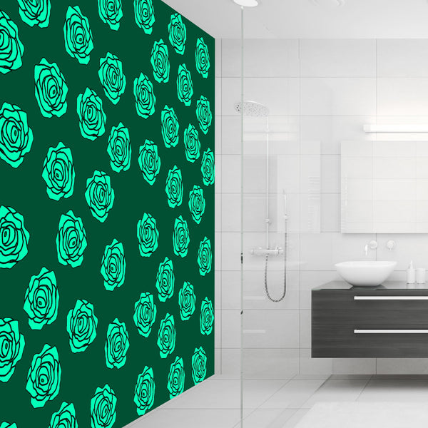Roses Acrylic Wall Panels Home Decor Wall Panels 2440mmm x 1220mm - CladdTech