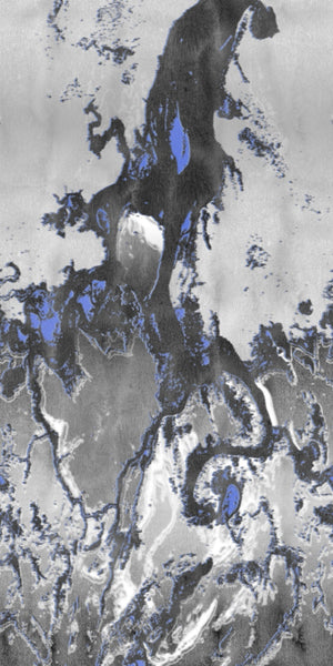 Ink Flow Acrylic Shower Wall Panel Home Decor 2440mmm x 1220mm - CladdTech