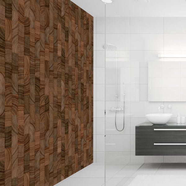 Curved Wood Acrylic Wall Panels Home Decor Wall Panels 2440mmm x 1220mm - CladdTech