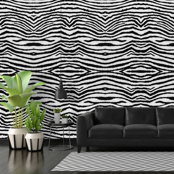 Artistic Zebra Print Acrylic Shower Wall Panels Home Decor Wall Panels 2440mmm x 1220mm - CladdTech
