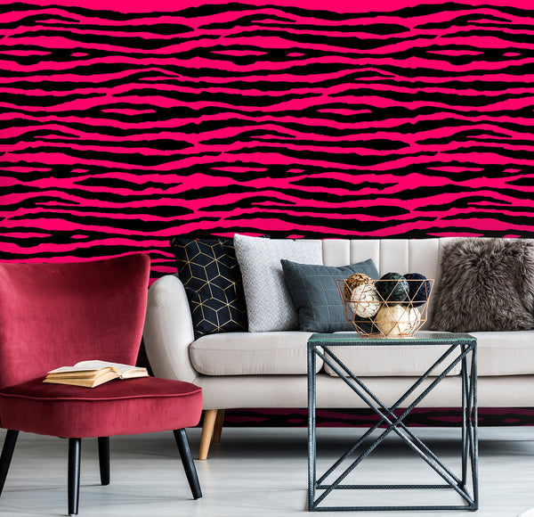 Zebra Coat Print Acrylic Wall Panels Home Decor Wall Panels 2440mmm x 1220mm - CladdTech